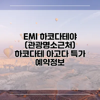 EMI 하코다테야 (관광명소근처) 하코다테 아고다 특가 예약정보