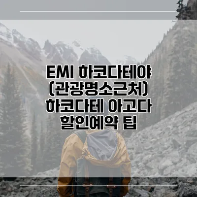 EMI 하코다테야 (관광명소근처) 하코다테 아고다 할인예약 팁