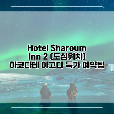 Hotel Sharoum Inn 2 (도심위치) 하코다테 아고다 특가 예약팁