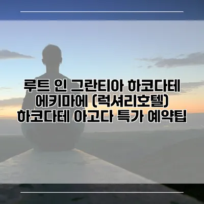 루트 인 그란티아 하코다테 에키마에 (럭셔리호텔) 하코다테 아고다 특가 예약팁
