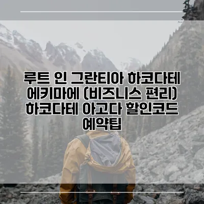 루트 인 그란티아 하코다테 에키마에 (비즈니스 편리) 하코다테 아고다 할인코드 예약팁