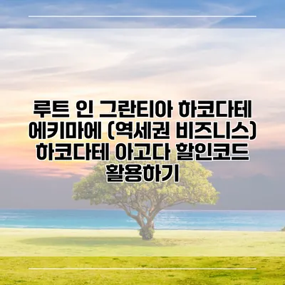 루트 인 그란티아 하코다테 에키마에 (역세권 비즈니스) 하코다테 아고다 할인코드 활용하기