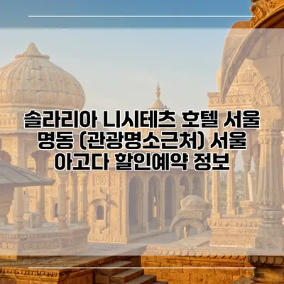 솔라리아 니시테츠 호텔 서울 명동 (관광명소근처) 서울 아고다 할인예약 정보