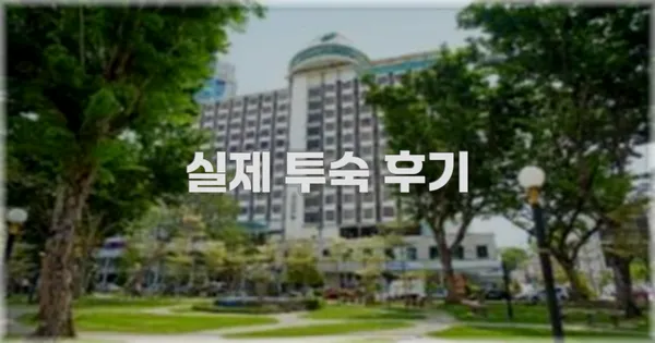 💬 실제 투숙 후기