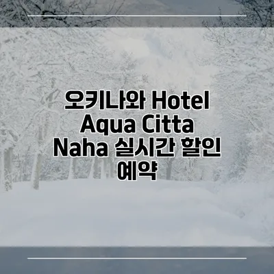 오키나와 Hotel Aqua Citta Naha 실시간 할인 예약