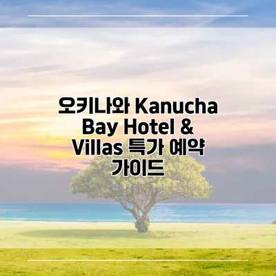 오키나와 Kanucha Bay Hotel & Villas 특가 예약 가이드