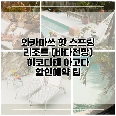 와카마쓰 핫 스프링 리조트 (바다전망) 하코다테 아고다 할인예약 팁