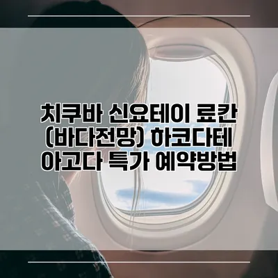 치쿠바 신요테이 료칸 (바다전망) 하코다테 아고다 특가 예약방법