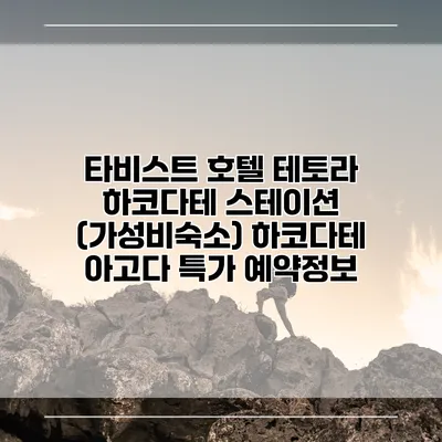 타비스트 호텔 테토라 하코다테 스테이션 (가성비숙소) 하코다테 아고다 특가 예약정보