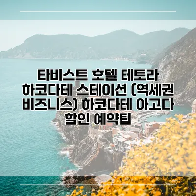 타비스트 호텔 테토라 하코다테 스테이션 (역세권 비즈니스) 하코다테 아고다 할인 예약팁