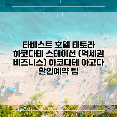 타비스트 호텔 테토라 하코다테 스테이션 (역세권 비즈니스) 하코다테 아고다 할인예약 팁