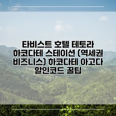 타비스트 호텔 테토라 하코다테 스테이션 (역세권 비즈니스) 하코다테 아고다 할인코드 꿀팁