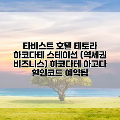 타비스트 호텔 테토라 하코다테 스테이션 (역세권 비즈니스) 하코다테 아고다 할인코드 예약팁