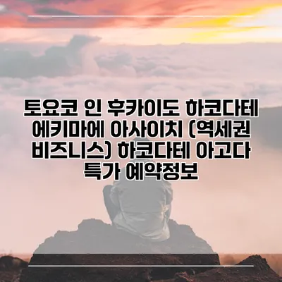 토요코 인 후카이도 하코다테 에키마에 아사이치 (역세권 비즈니스) 하코다테 아고다 특가 예약정보
