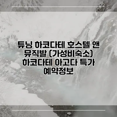 튜닝 하코다테 호스텔 앤 뮤직발 (가성비숙소) 하코다테 아고다 특가 예약정보