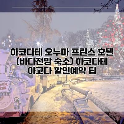 하코다테 오누마 프린스 호텔 (바다전망 숙소) 하코다테 아고다 할인예약 팁