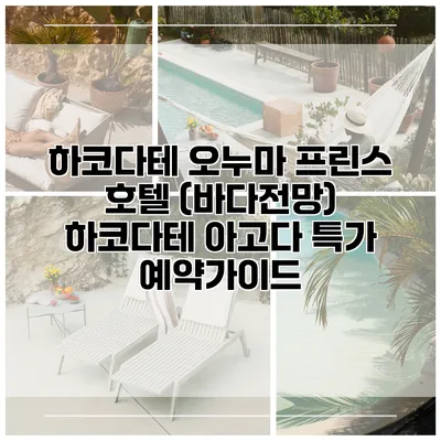 하코다테 오누마 프린스 호텔 (바다전망) 하코다테 아고다 특가 예약가이드