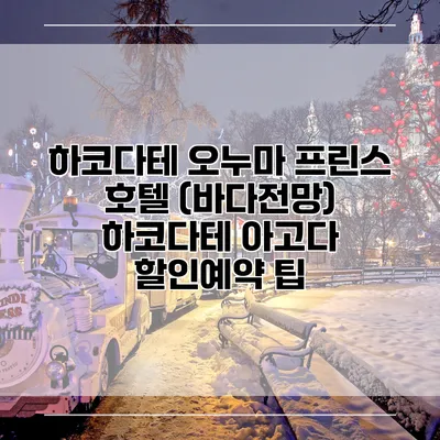 하코다테 오누마 프린스 호텔 (바다전망) 하코다테 아고다 할인예약 팁