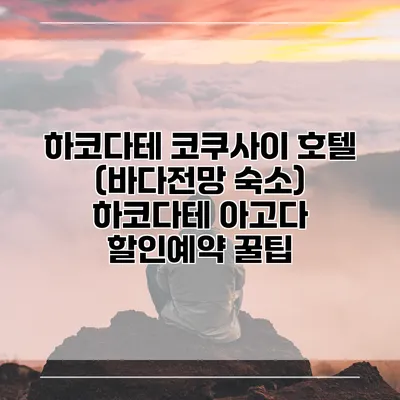 하코다테 코쿠사이 호텔 (바다전망 숙소) 하코다테 아고다 할인예약 꿀팁