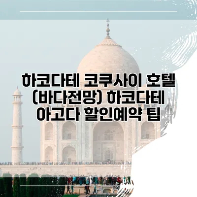 하코다테 코쿠사이 호텔 (바다전망) 하코다테 아고다 할인예약 팁