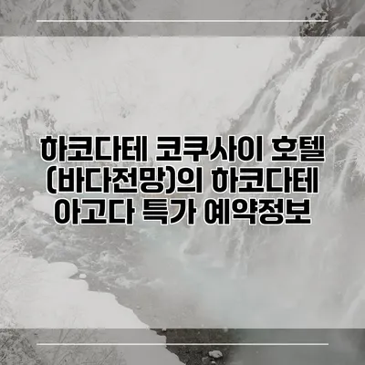 하코다테 코쿠사이 호텔 (바다전망)의 하코다테 아고다 특가 예약정보