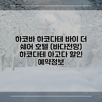 하코바 하코다테 바이 더 쉐어 호텔 (바다전망) 하코다테 아고다 할인 예약정보