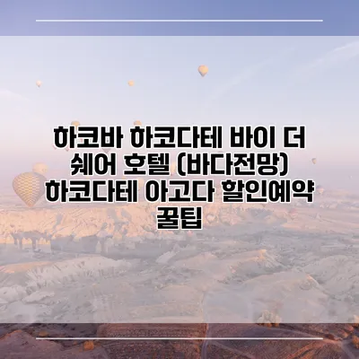 하코바 하코다테 바이 더 쉐어 호텔 (바다전망) 하코다테 아고다 할인예약 꿀팁