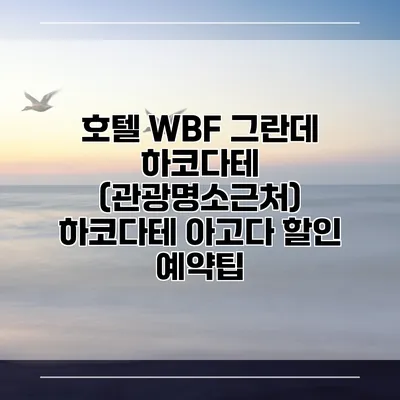 호텔 WBF 그란데 하코다테 (관광명소근처) 하코다테 아고다 할인 예약팁