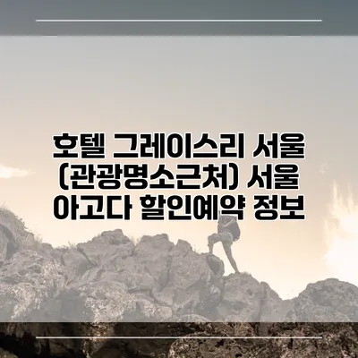 호텔 그레이스리 서울 (관광명소근처) 서울 아고다 할인예약 정보