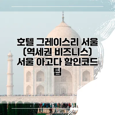 호텔 그레이스리 서울 (역세권 비즈니스) 서울 아고다 할인코드 팁
