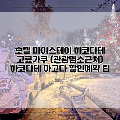 호텔 마이스테이 하코다테 고료가쿠 (관광명소근처) 하코다테 아고다 할인예약 팁