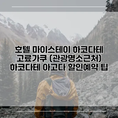 호텔 마이스테이 하코다테 고료가쿠 (관광명소근처) 하코다테 아고다 할인예약 팁