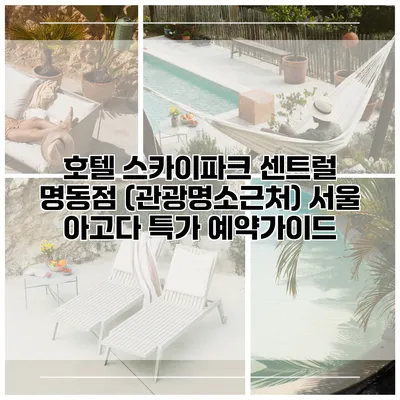 호텔 스카이파크 센트럴 명동점 (관광명소근처) 서울 아고다 특가 예약가이드