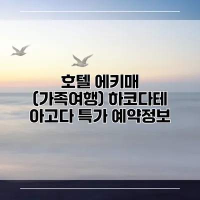 호텔 에키매 (가족여행) 하코다테 아고다 특가 예약정보