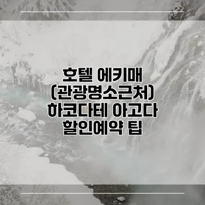 호텔 에키매 (관광명소근처) 하코다테 아고다 할인예약 팁
