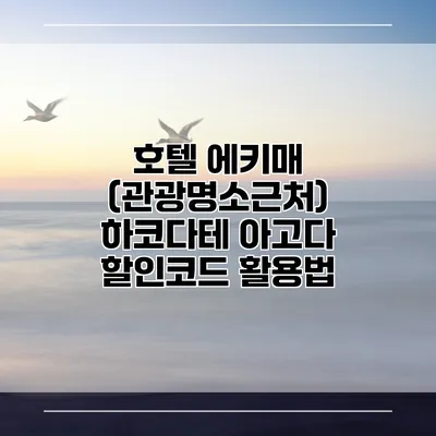 호텔 에키매 (관광명소근처) 하코다테 아고다 할인코드 활용법