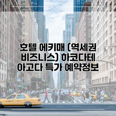 호텔 에키매 (역세권 비즈니스) 하코다테 아고다 특가 예약정보