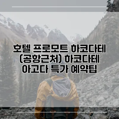 호텔 프로모트 하코다테 (공항근처) 하코다테 아고다 특가 예약팁