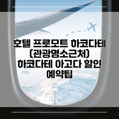 호텔 프로모트 하코다테 (관광명소근처) 하코다테 아고다 할인 예약팁