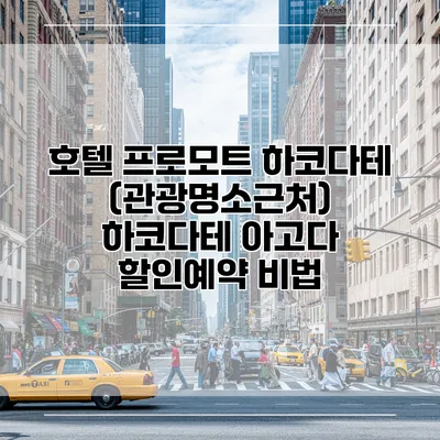 호텔 프로모트 하코다테 (관광명소근처) 하코다테 아고다 할인예약 비법