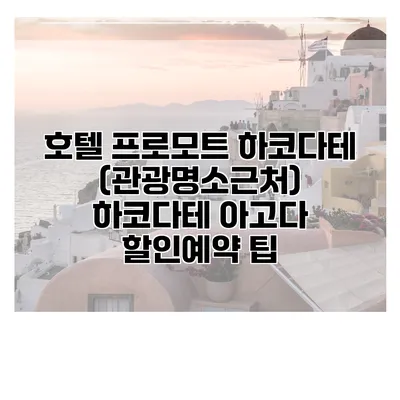 호텔 프로모트 하코다테 (관광명소근처) 하코다테 아고다 할인예약 팁