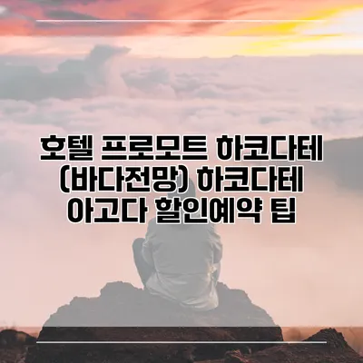 호텔 프로모트 하코다테 (바다전망) 하코다테 아고다 할인예약 팁