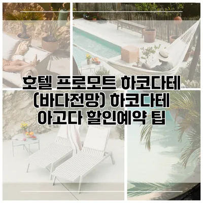 호텔 프로모트 하코다테 (바다전망) 하코다테 아고다 할인예약 팁